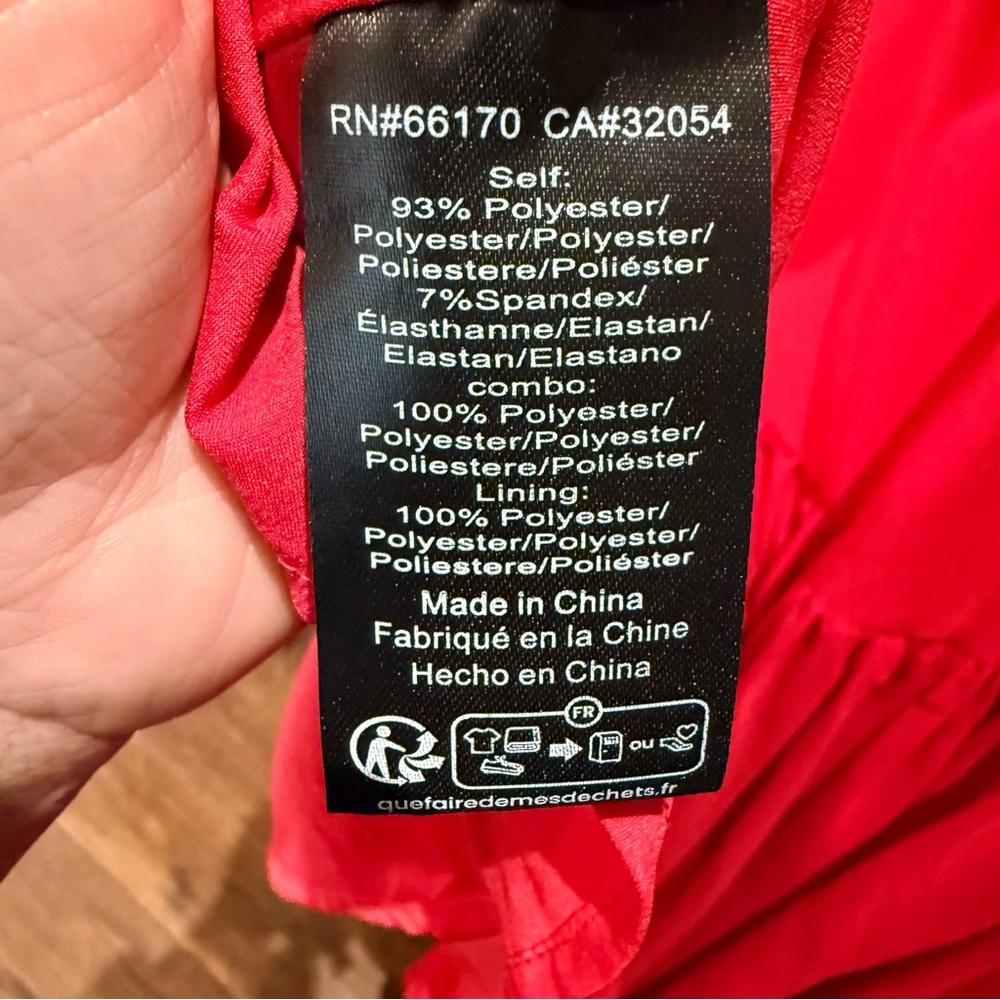 💋Anthropologie Hutch Strapless Red Maxi Dress size 6 - Picture 14 of 14